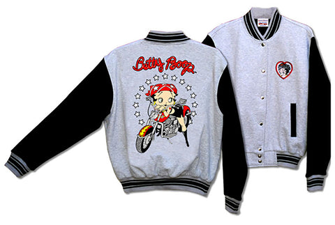 Betty Boop Motorbike Baseball Jacket