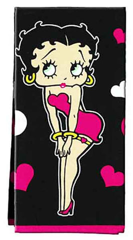 Betty Boop Hearts Linen Tea Towel