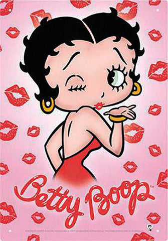 Betty Boop Kisses Small Sign
