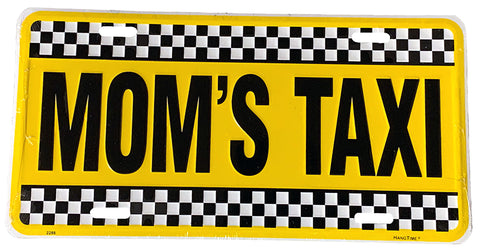 Mom's Taxi License Plate
