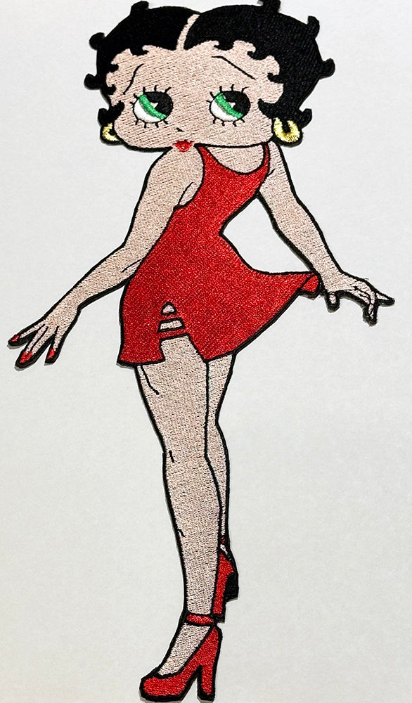 Betty Boop Red Dress Iron/Sew on Patch Nostalgia Blvd Betty Boop Red Dress Iron/Sew on Patch Nostalgia Blvd