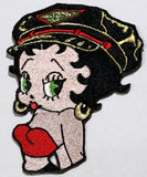 Biker Betty Boop Iron/Sew on Patch