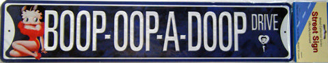 Betty Boop Oop a Doop Drive Street Sign