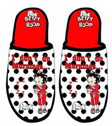 Betty Boop I Don't Do Morning Slippers
