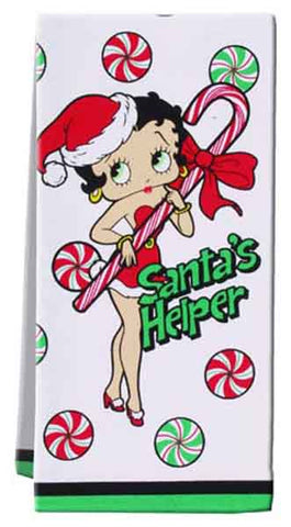 Betty Boop Christmas Tea Towel