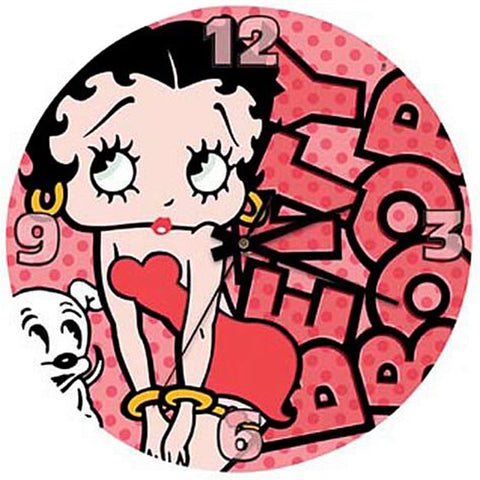 Betty Boop Dotted Clock