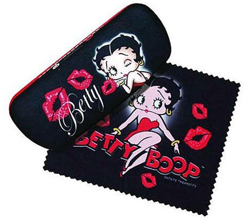 Betty Boop Eyeglass Case With Cleaning Cloth.