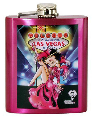 Betty Boop 7oz Las Vegas Stainless Steel Flask