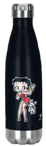 Betty Boop Stainless Black Water Bottle