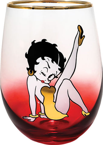 Betty Boop Stemless Glass