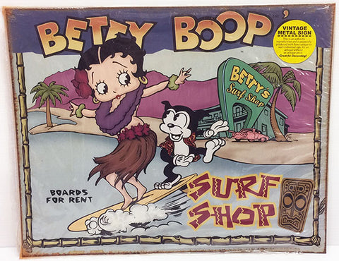 Betty Boop Surf Shop Sign Large Sign