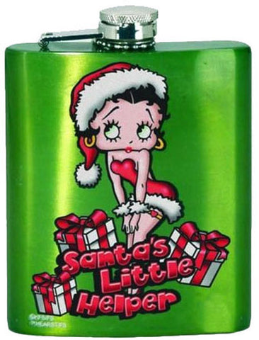 Betty Boop Santa's Helper Flask