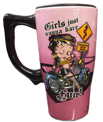 Betty Boop Biker Travel Mug