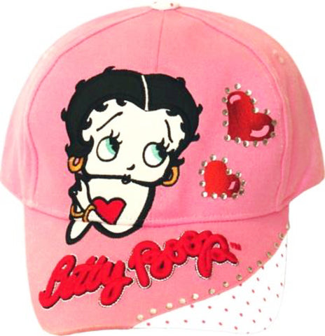 Betty Boop Pink Polka Dot Heart Cap