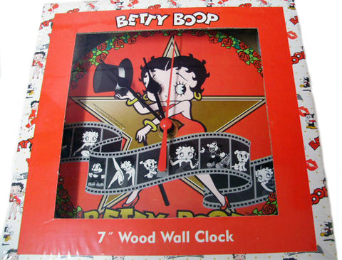 Betty Boop 7" Wooden Clock