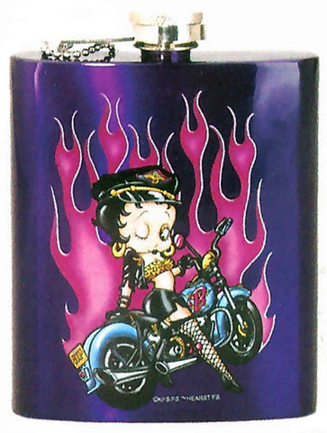 Betty Boop Biker Flask