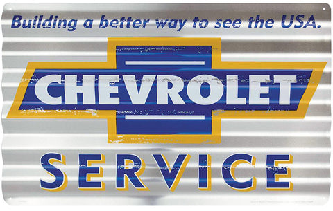 Chevy Service Corrugated Sign