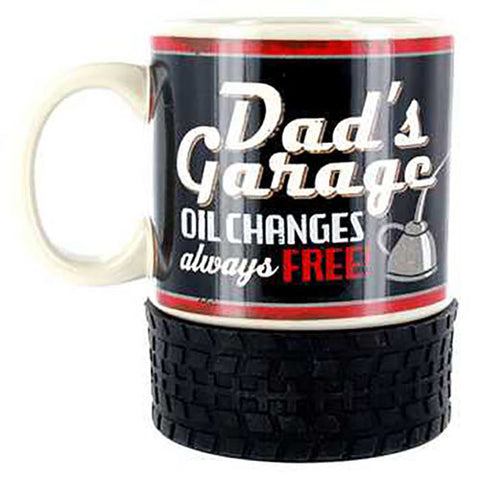 Dad's Garage Tyre Mug