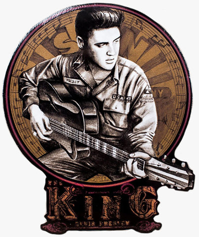 Elvis In His Younger Days Decal