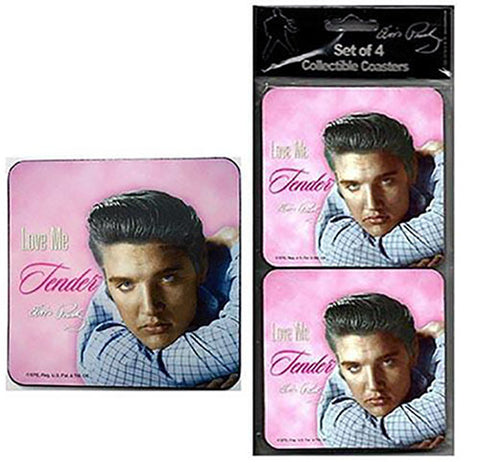 Elvis Love Me Tender Coaster Set of 4