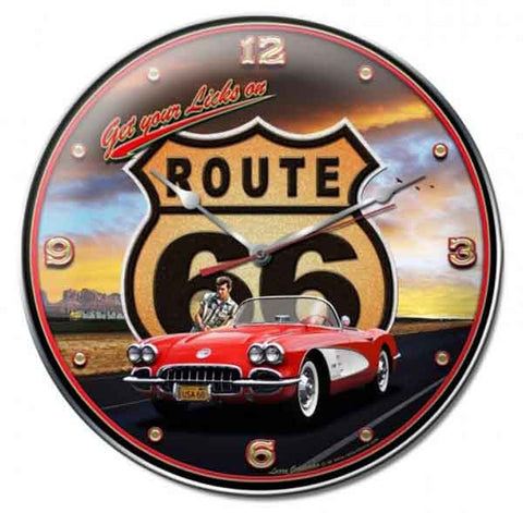 Get Your Licks on Route 66 Clock