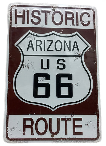 Historic Route 66 Parking Sign