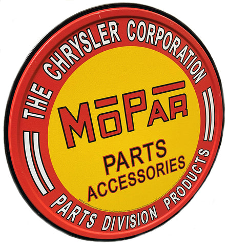 Mopar Parts Metal Sign