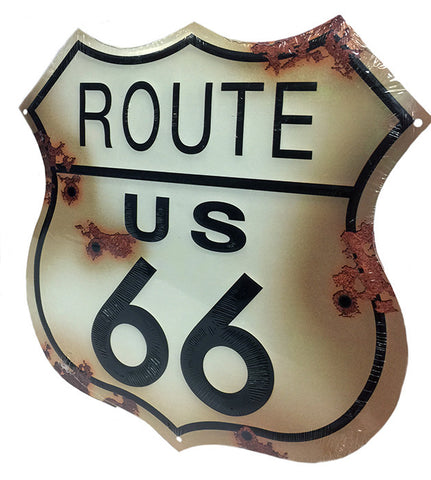 Route 66 Bullet Shield Sign