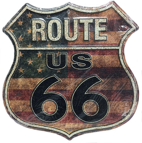Stars & Stripes Route 66 Shield