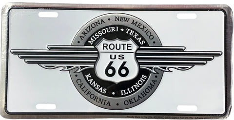Route 66 US States License Plate