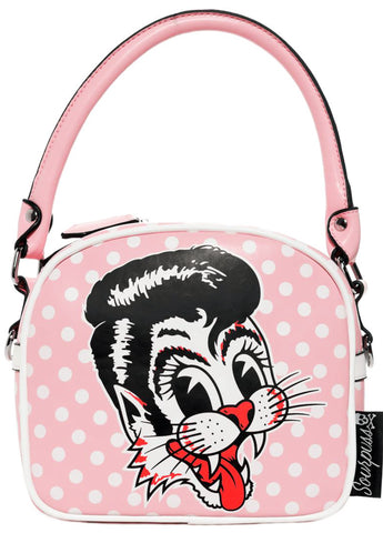 Stray Cats Pink Handbag